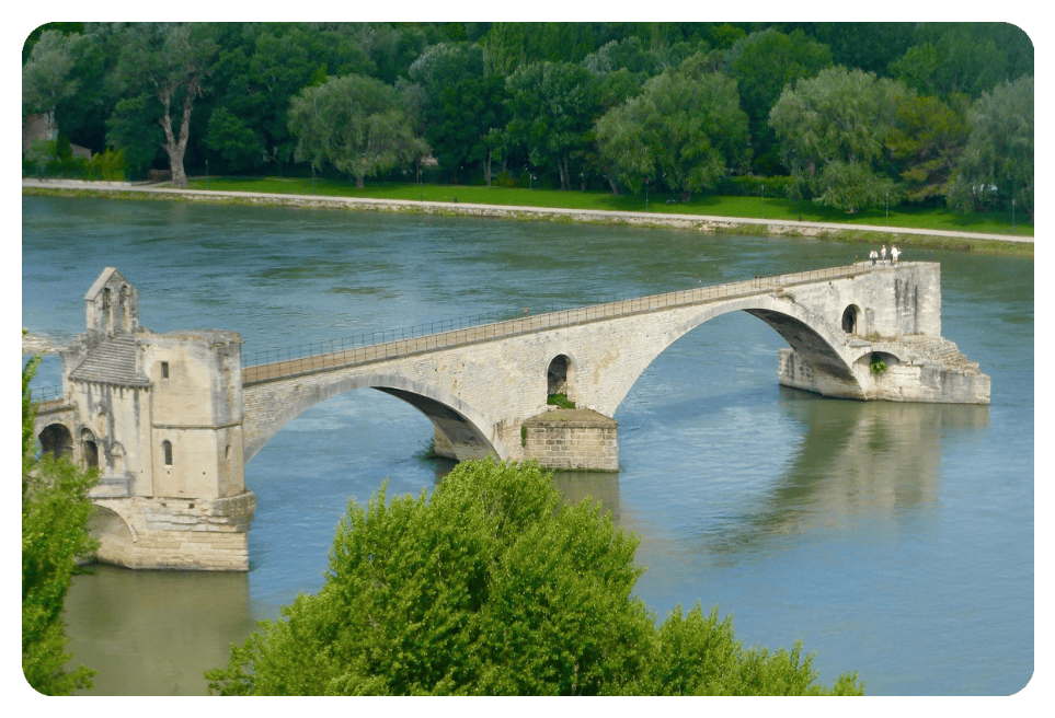 Pont Saint-Bénézet in Avignon über die Rhône